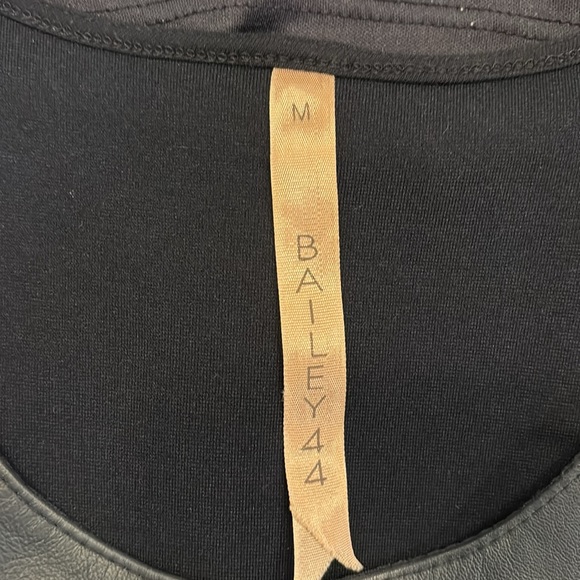 Leather front color block tank - Picture 3 of 3